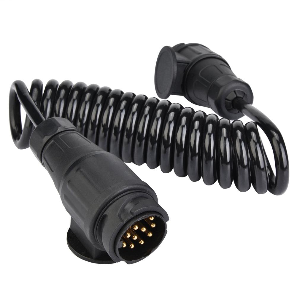 13-контактный адаптер для разъема пружинного кабеля прицепа для прицепа-фургона