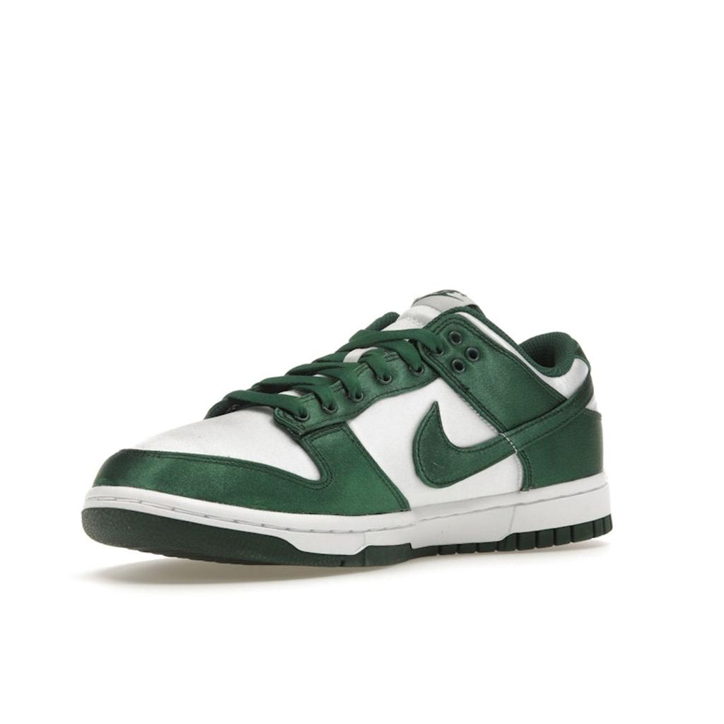 Nike Dunk Low Satin Green Женские кроссовки White Team-Green DX5931-100