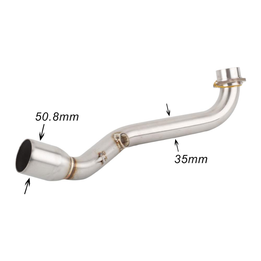 For Suzuki Burgman 400   2006-2016   For Ducati Hypermotard      Motorcycle Exhaust Header Link Pipe Slip-on