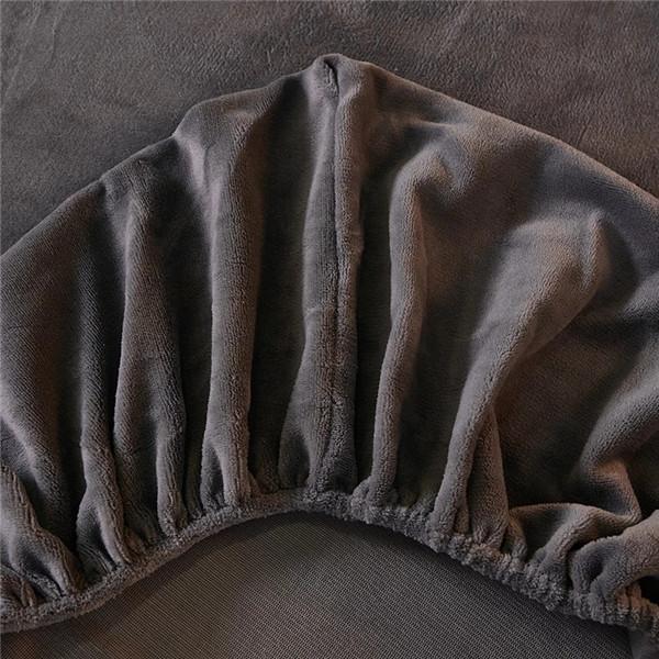 2026 Бархатный флис Простыня на резинке Защитный чехол для кровати Глубокий карман Чехол для матраса Плюшевый Домашний Наматрасник Супермягкий Теплый Без наволочки