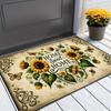Sweet Home Welcome Doormat Sunflowers Entrance Carpet Non-Slip Floor Rugs Indoor Use Flower Bedroom Kitchen Home Decoration Mats