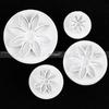 4Pcs Plum Flower Plunger Fondant Mold Cutter Sugarcraft Cake Cookie Decorating