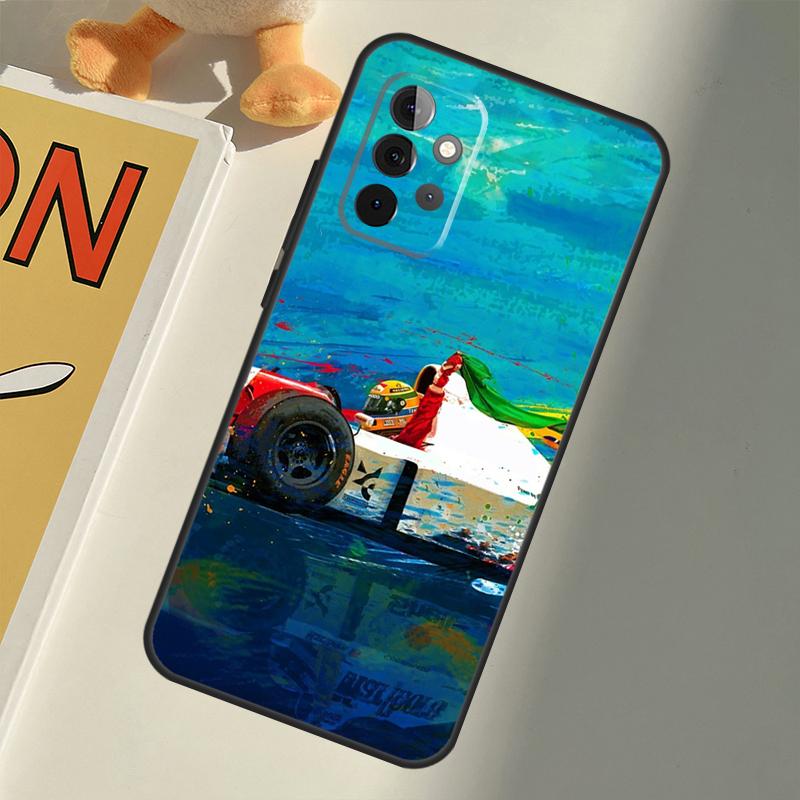 Чехол Ayrton Senna F1 для Samsung Galaxy A33 A36 A56 A26 A16 A15 A55 A53 A35 A22 A32 A52 A54 A34 A14 A05 A06