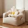 Eco-friendly Nordic Simple Living Room Soft Comfortable Backrest Person Single Sofa Chair Cute Bean Bag Baby Small Sofas