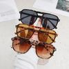 Square Frame Sunglasses UV Anti-Violet Internet Celebrity Retro Jelly Color Ocean Piece Double Frame Rice Nail Pilot Sunglasses