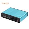 USB 2.0 External 6 Channel 5.1 Optical Audio Sound Card for Notebook Laptop PC Computer Gadgets
