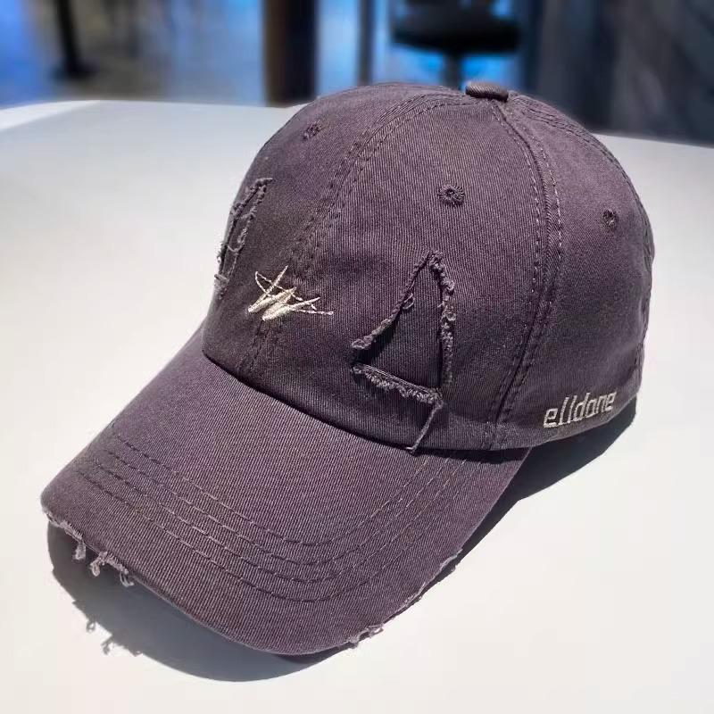 Японская Ретро Старая Рваная Бейсболка Женская Весенне-Летняя Повседневная Универсальная Уличная Молодежная Бейсболка Защитная Шляпа