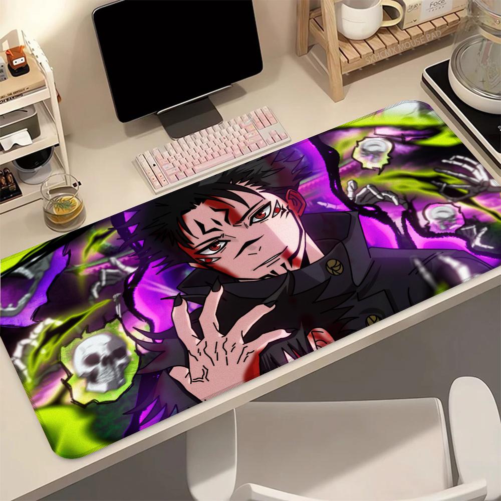 J-Jujutsu K-Kaisen Рёмен Сукуна Аниме XXL Игровой Коврик для Мыши Настольный Коврик Нескользящая Резиновая Основа Гладкая Поверхность Аксессуары для Ноутбука ПК