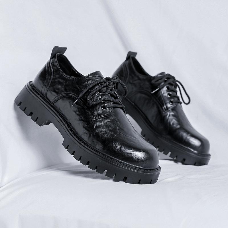 Мужские туфли-оксфорды Slip on, модные деловые туфли для мужчин, 2024, новые классические кожаные туфли для мужчин, мужская обувь