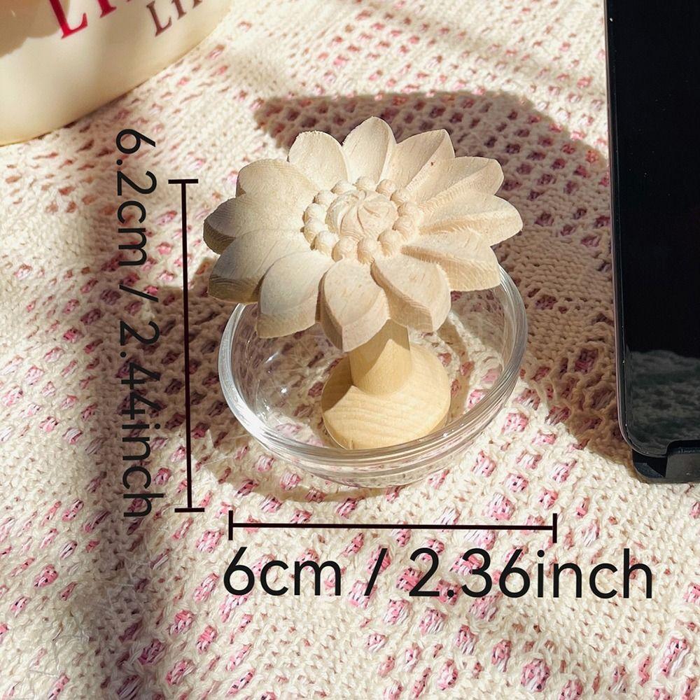 DIY Flower Shape Aromatherapy Diffuser Refillable Essential Oils Containers  Room