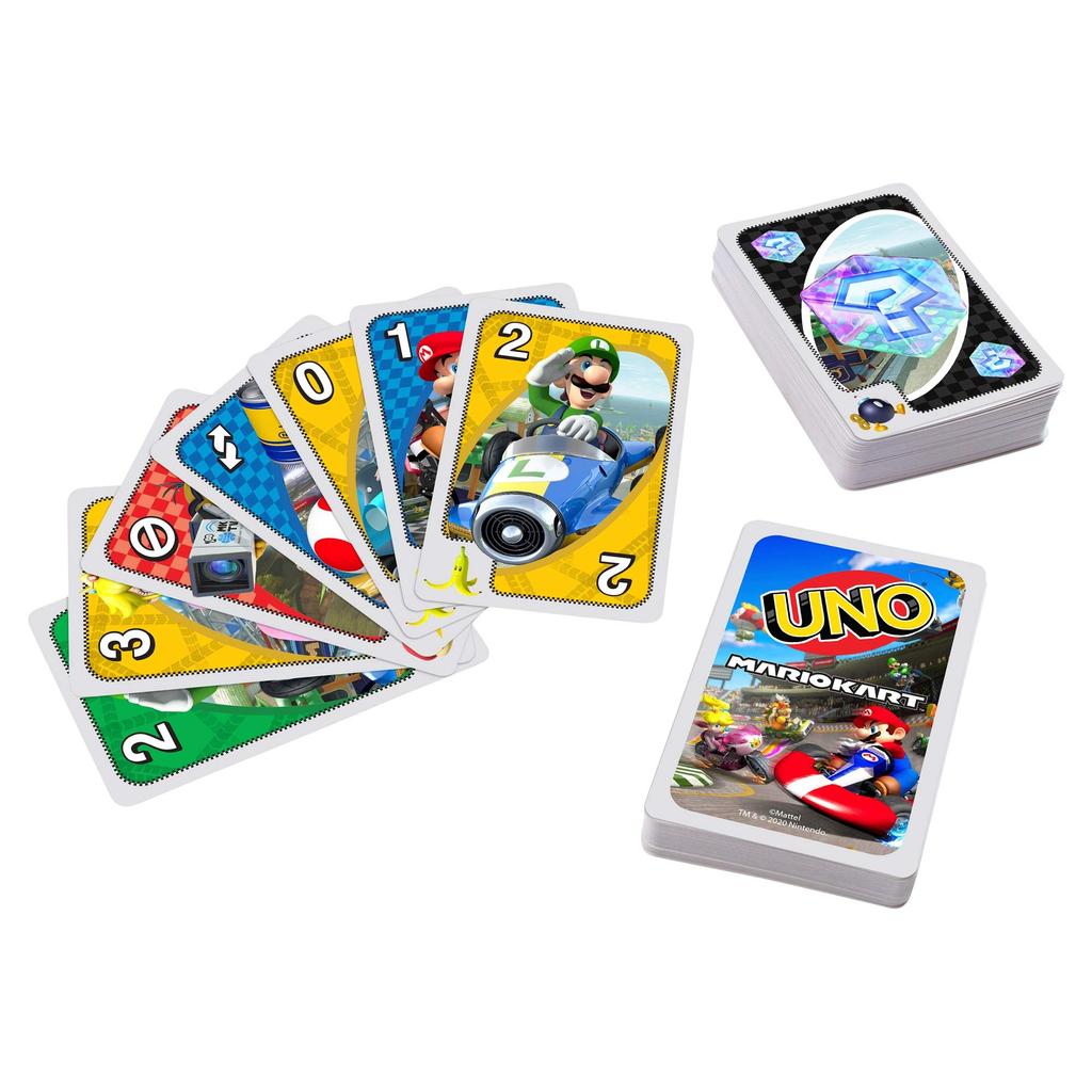 Mattel Game UNO UNO Mario Kart Карточная игра для вечеринок для игроков от 7 лет и старше GWM70 2-10