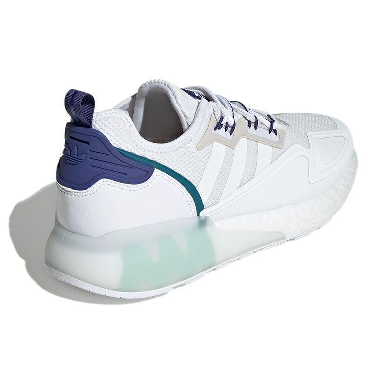 Adidas Originals ZX 2K Boost Fabric Comfortable Retro Sports Lightweight Low-Top Lifestyle Casual Shoes Unisex Sneakers White Blue Gray GY3548