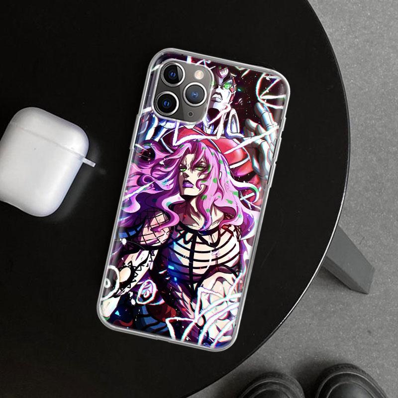 Чехол для телефона JoJo's Bizarre Adventure Горячий аниме-чехол для iPhone 11 12 13 Mini 14 15 Plus 16 Pro Max 17 Air 7 8 + SE Арт Персонализация