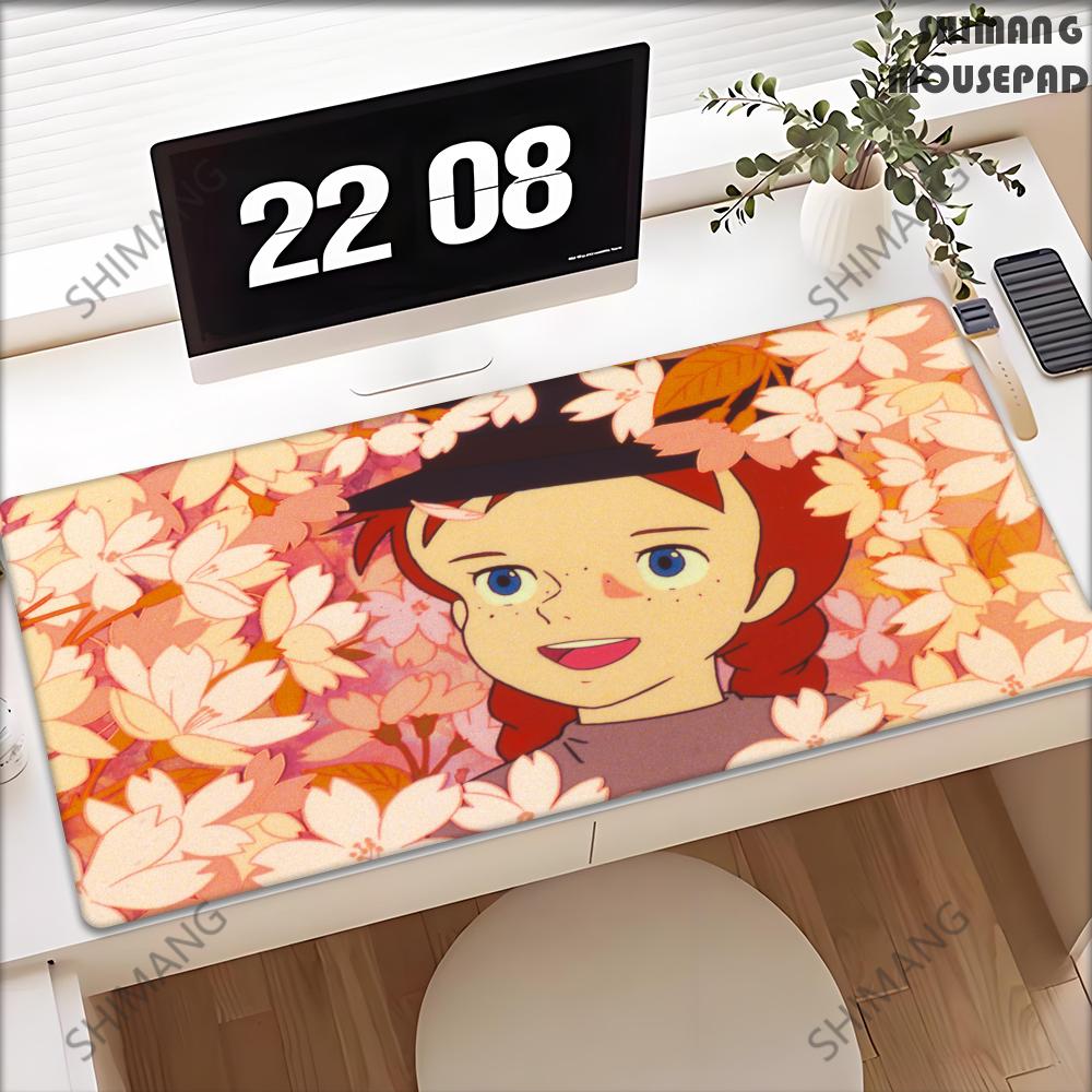 Cartoon Anne Of Green Gables Mouse Pad NonSlip Desk Mat Pc Laptop Accessories Office Keyboard Large Gamers Decoracioncartoon An