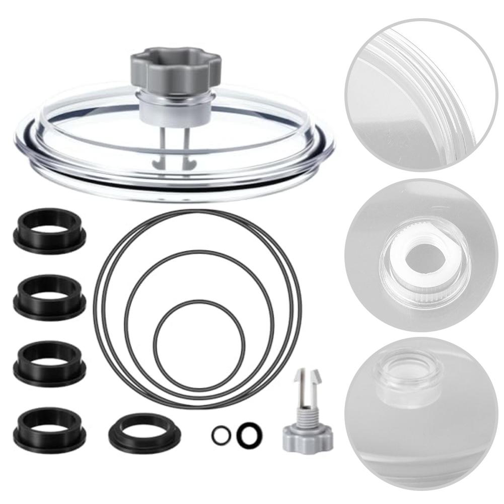 Уплотнительная прокладка для предотвращения утечек Совместима с 12-дюймовыми насосами Производительность 2100 GPH Для 12-дюймовых песочных фильтров