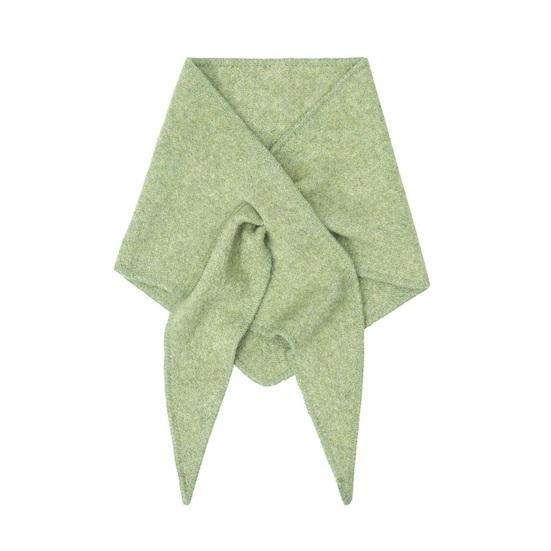 Women Knitting Shawl Wrap Solid Color Triangle Striped Knotted Poncho Blanket Autumn Winter Universal Size Scarf Cardigan