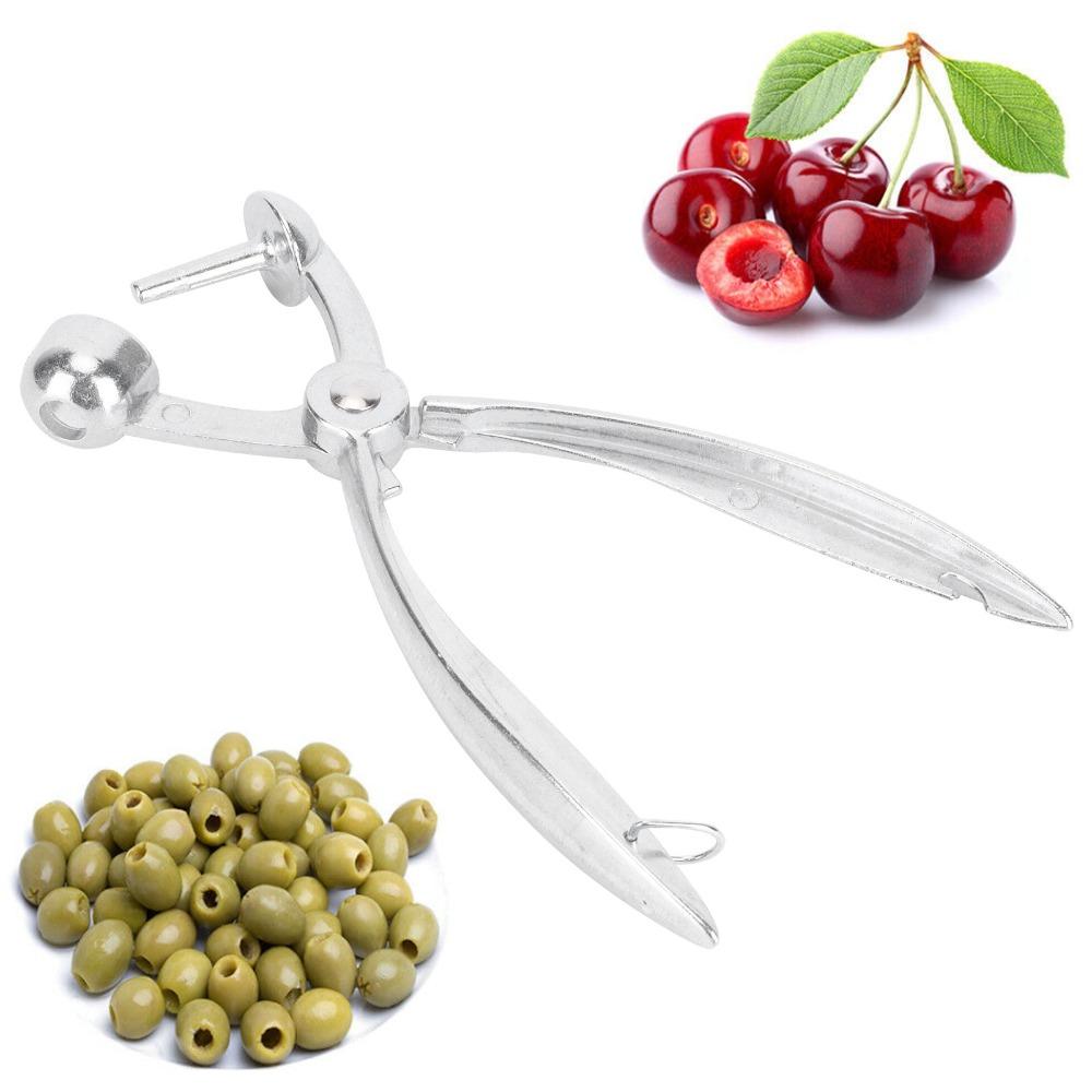 Aluminum Alloy Cherry Pitter with Lock Fruit Corer Fruit Pit Remover Food Preparation