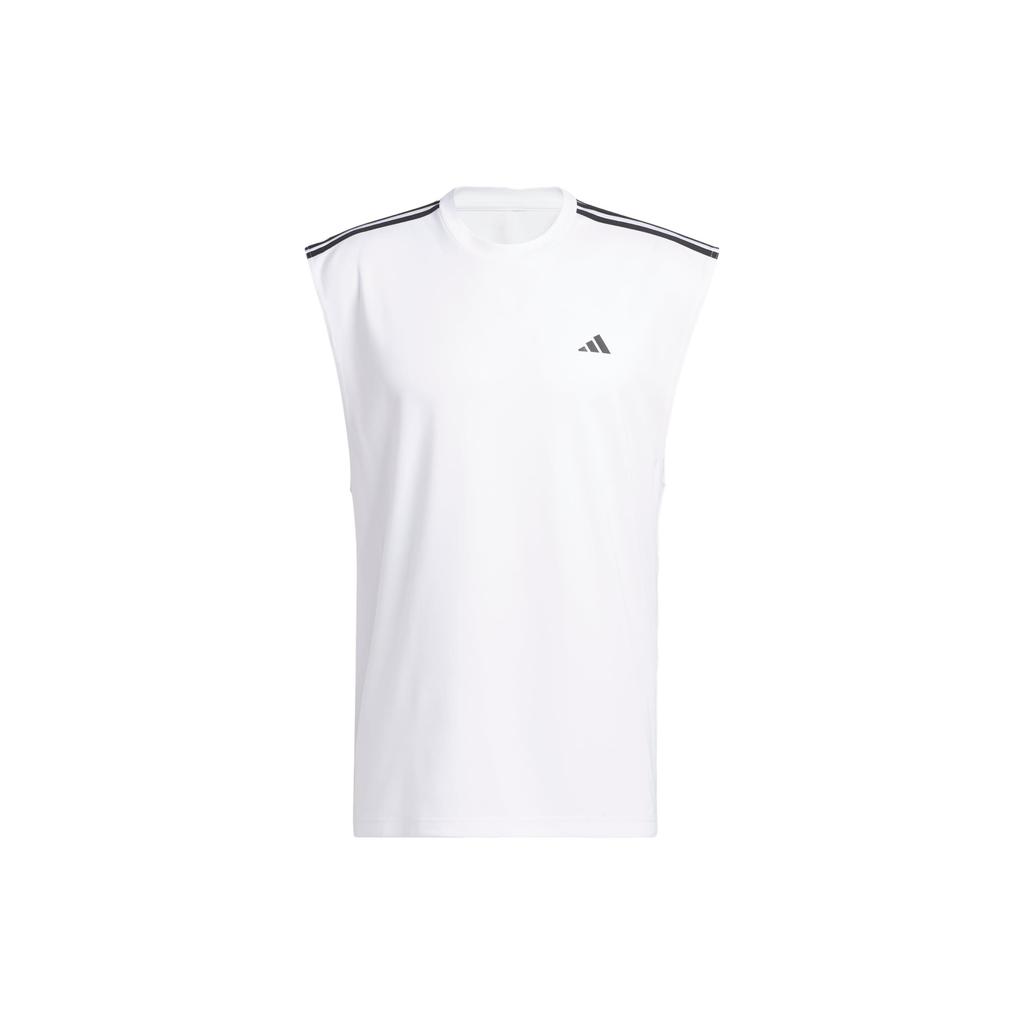 adidas Мужские майки Белые С круглым вырезом Умеренный прямой крой IC2468