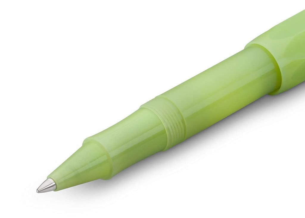 Kaweco Frosted Sport Fine Lime Ballpoint Pen Officially Imported Water-Based (FRRB-FL) -