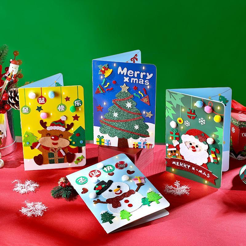 DIY Christmas Card Kit for Kids - Creative Handmade Greeting Supplies