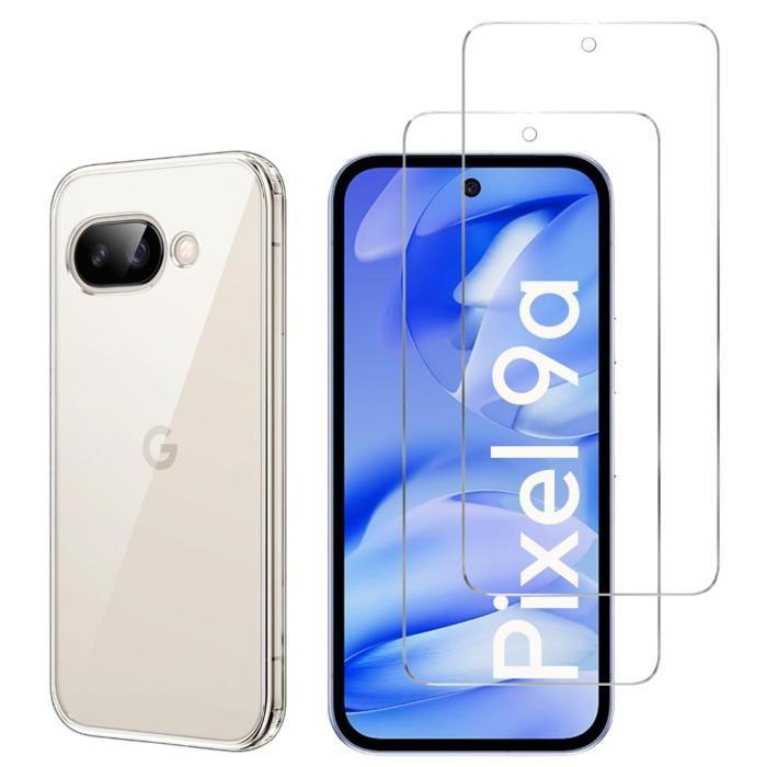 Coque pour Google Pixel 9a et 2 Verres Trempé Film Protection Ecran Phonillico®