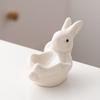 Милая подставка для вареных яиц в форме кролика, керамические подставки для яиц, пасхальные украшения, подставки для яиц для праздничного обеденного стола