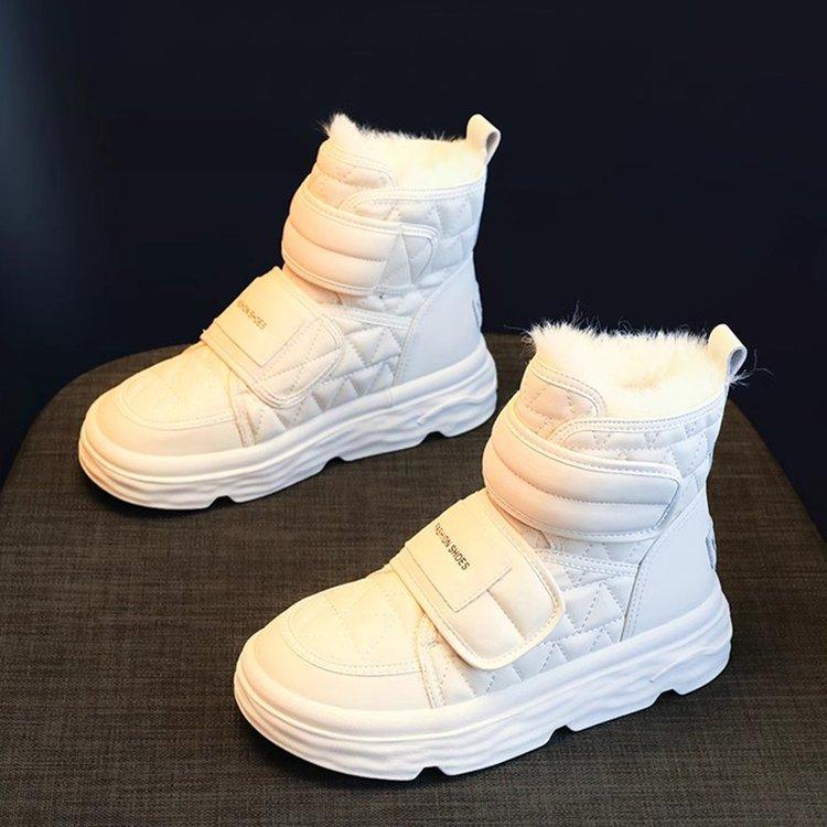 2024 зима новые сапоги на толстой подошве пушистые универсальные удобные утепленные сапоги женские сапоги северо-восточные зимние сапоги короткие сапоги