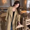 Женское свободное модное кашемировое пальто, осенне-зимний темперамент, утолщенное шерстяное пальто средней длины
