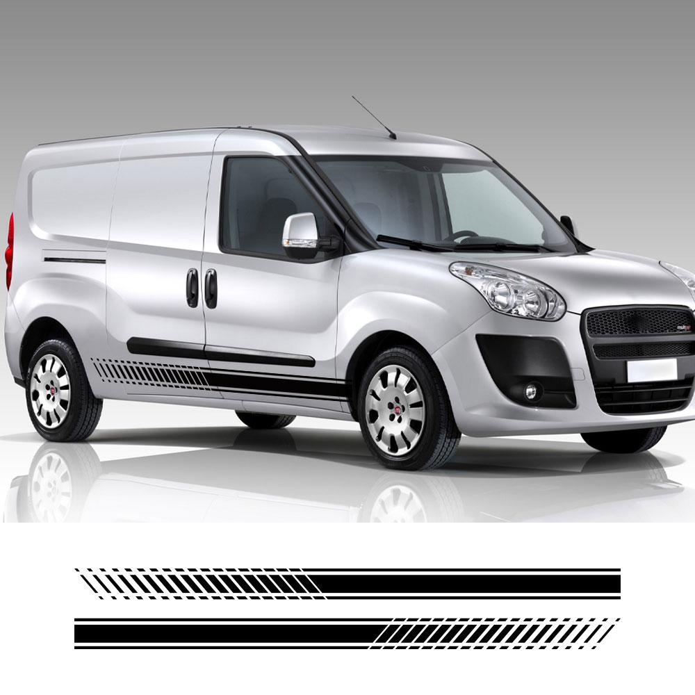 2 шт. Автомобильные наклейки Для Fiat Doblo Cargo Panorama Vauxhall Opel Combo Фургон-кемпер Графика Виниловые наклейки Тюнинг Автоаксессуары