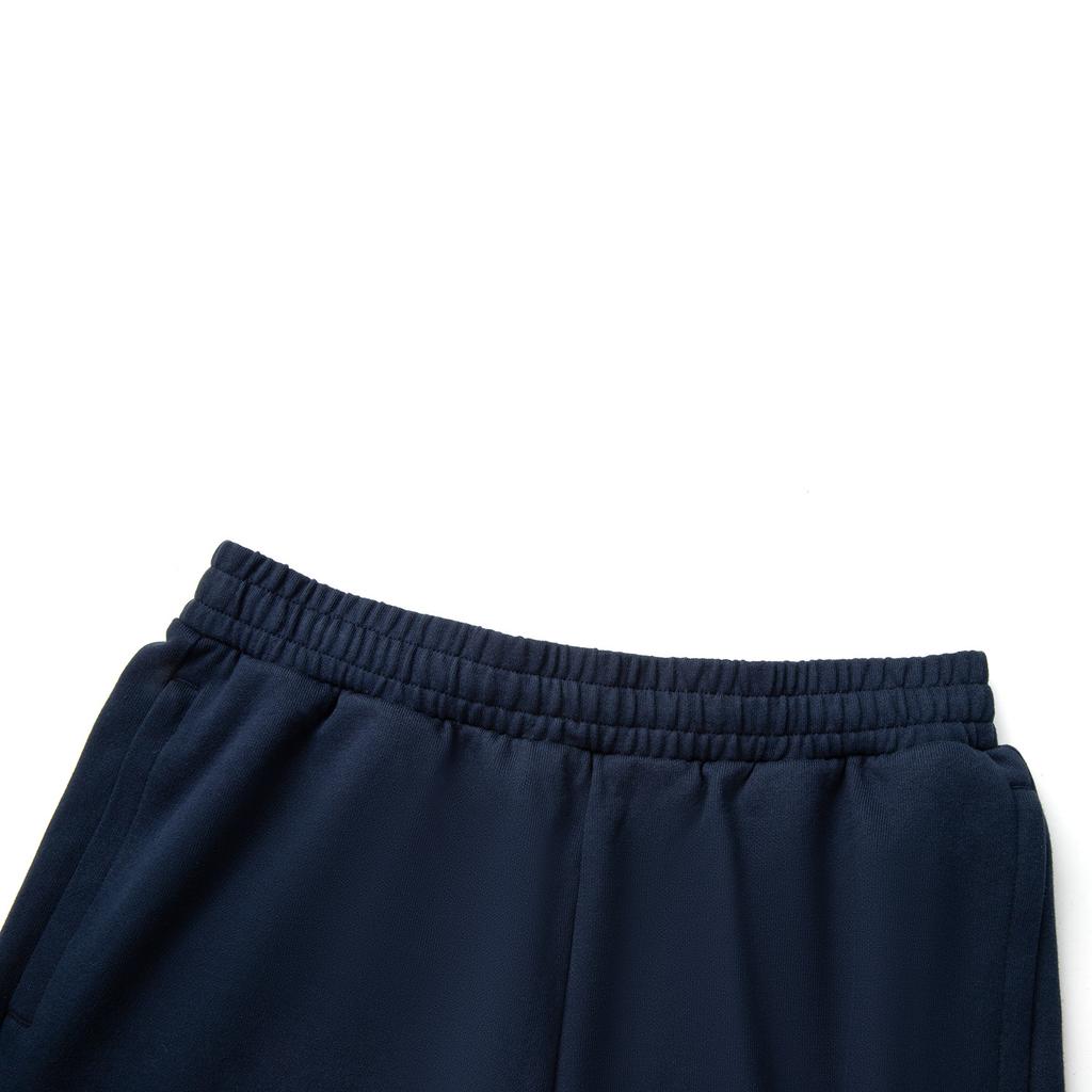 Li Ning Sports Lifestyle Series, простые однотонные, со средней талией, дышащие, универсальные, трикотажные брюки для бега, мужские брюки, темно-синие, AKLV255-3