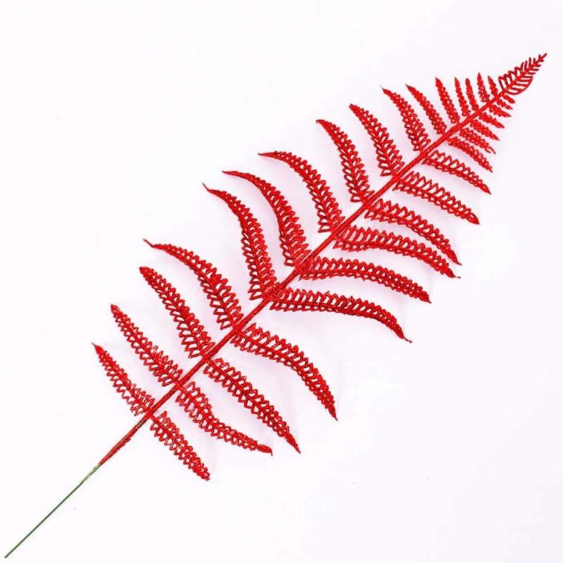 Рождественские украшения Блестящие ажурные персидские листья Золотая пыль Оливковые ветки Хвостики Елочные украшения Золотые листья