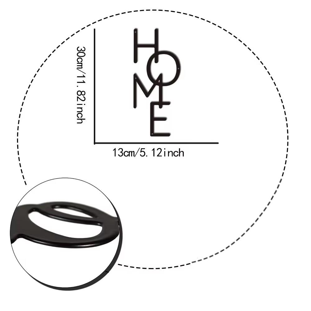 ГЛАВНАЯ Металлический Знак Вертикальный Дизайн Элегантный Металлический Декор Стены ГЛАВНАЯ Word Art Идеальный Подарок На Новоселье Идеально Подходит Для Детской Комнаты И Спальни