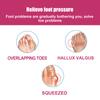 HOUKEA Коррекция цыпочек Силиконовая защита пальцев ног Дизайн с разделенным пальцем Снимает давление на ногу Мягкая эластичная ткань
