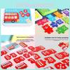 Learning Puzzle Wooden With Number Matching For Early Education Building Skill