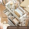Xunhuo Mobile Desk Side Bookshelf Organizer