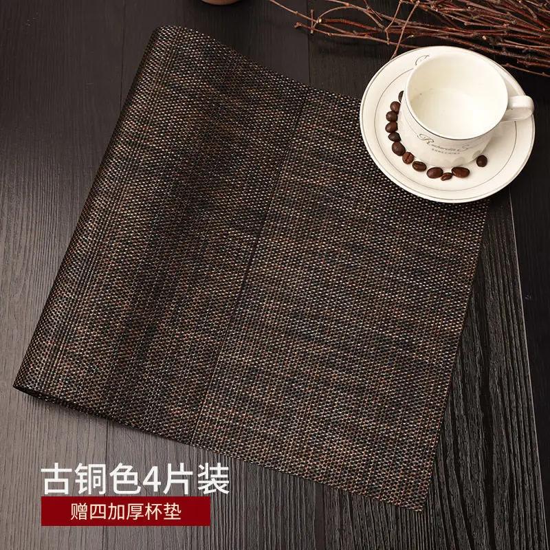 PVC Placemat Insulated Mats, Household Table Decoration, Nordic Western Cloth Placema Bowl Ironing Plate Mat Simplicity Househol