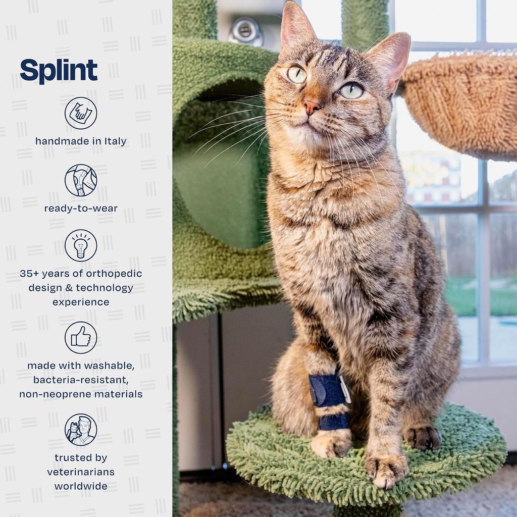 Бандаж на переднюю лапу кошки для восстановления после травмы - Регулируемый рукав для поддержки суставов и связок у питомца - Мягкая защитная повязка