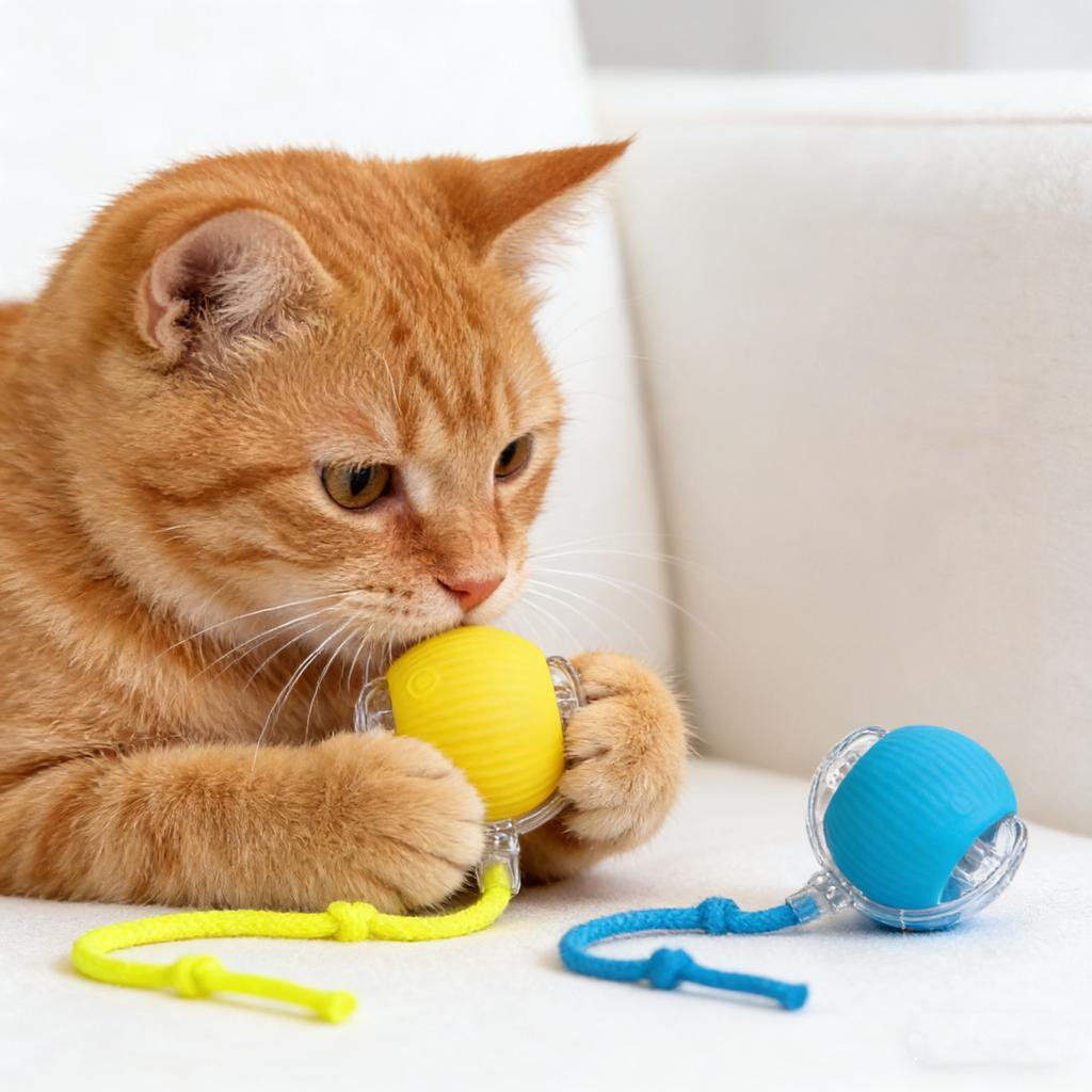 Устойчивый автоматический мяч-дразнилка, игрушечный мяч, инструмент для саморазвлечения и снятия стресса с веревкой, товары для домашних животных, прыгающий мяч