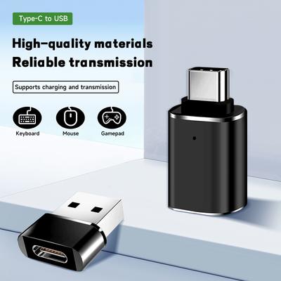 Адаптер USB C (папа) на USB 3.0 (мама) Картридер, Совместим с Без батареи, Смартфон Android Телефон Планшет