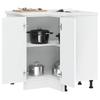 Lucca White Kitchen Corner Base Cabinet