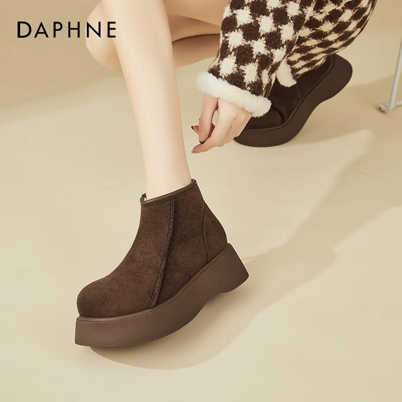 Женские зимние ботинки на платформе с меховой подкладкой DAPHNE