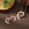 Новый эмалевый цвет полый геометрический счастливое облако лепесток серьги подвеска набор женское премиальное шейное ожерелье