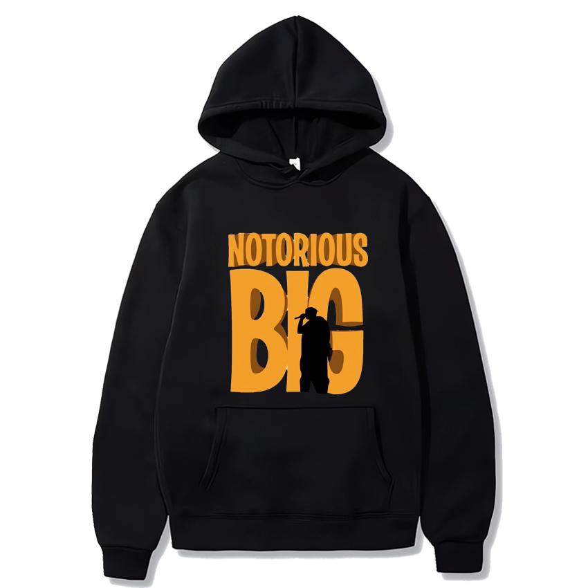 Hot Sale Notorious BIG Hip Hop Vintage Print Hoodie Men Women Casual Fleece Long Sleeve Streetwear Unisex Harajuku Sweatshirt