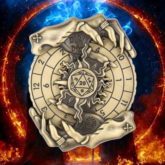 DND Dice Spinner Shadow Claws Roulette Alloy Spinner Dragon Metallic RPG Dice Roulette для игры Dungeons And Dragon, настольная игра, подарки