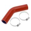 X AUTOHAUX Inner Diameter 1.2 Inches (30 Mm) Length 45 Degree Red Blue Silicone