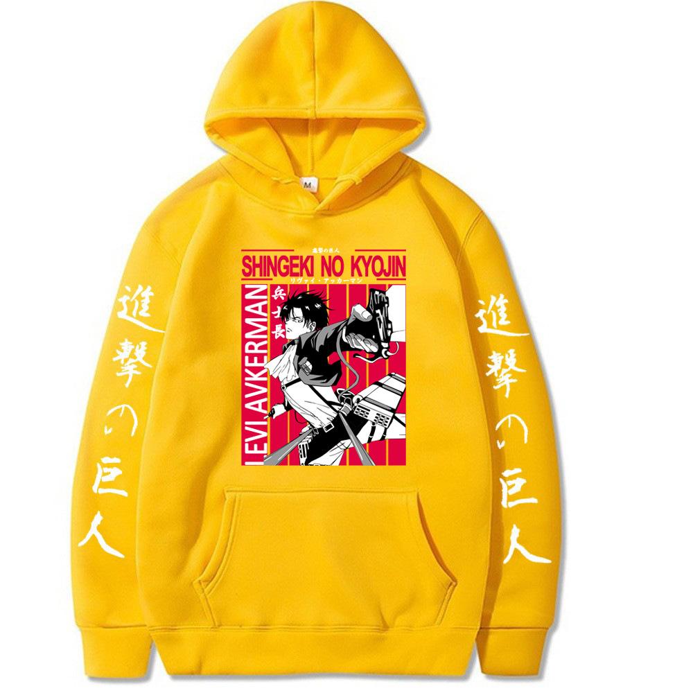 Аниме, принтованный свитер с капюшоном, толстовка мужская, новый топ