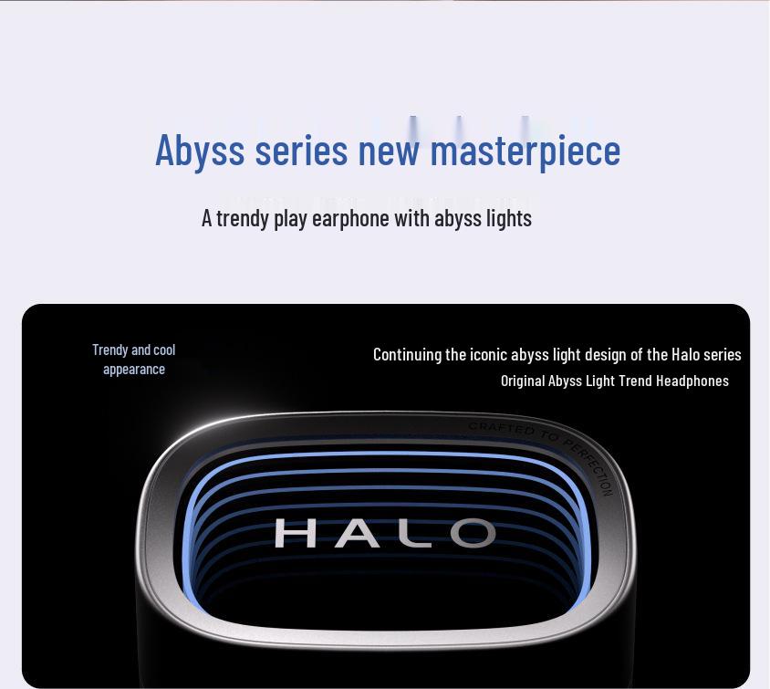 Беспроводные наушники Edifier Halo Buds Abyss: Кибер-трендовые, Полувнутриканальные, Bluetooth 6.0, Шумоподавление при звонках, Высококачественный дизайн.