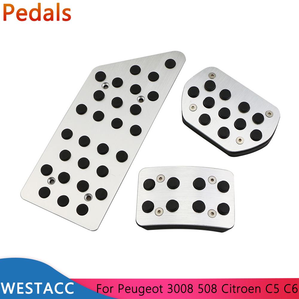 Автомобильные педали для Peugeot 3008 2013-508 2011-2018 для Citroen C5 2013-C6 2017-крышка педали газового тормоза