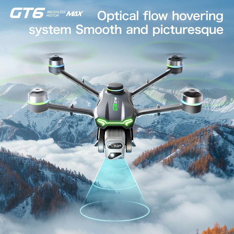 GT6 Drone GPS positioning 4K HD Dual lens Camera obstacle avoidance Brushless optical flow hover With screen RC Foldable Toys