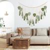 Urbun Macrame Wall Hanging Leaves- Large Chic Feather Boho Decor Wowen Art Leaf Tassels Tapestry Handmade Macrame Wall Decor for Bedroom,Living Room